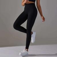 Hamidou-mallas sin costuras para mujer, mallas deportivas de cintura alta para entrenamiento, correr, Fitness, gimnasio, Scrunch Butt, ropa deportiva - details 10