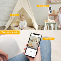 Cámara 360 grados inalámbrico WIFI HD interior inteligente Visión nocturna remoto doméstico vigilancia - details 4