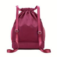 Mochila deportiva con cordón para Yoga y Fitness, bolsa deportiva para exteriores con cremallera de gran capacidad, separación de ropa seca y húmeda - details 13
