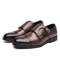 Zapatos de bloque de negocios para hombre, vestido formal, oficina italiana, nuevo producto, hebilla, estilo de moda - details 7