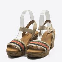 ZCtron Sandalias de tacón con hebilla y puntera abierta de esparto Sandalias de mujer Regalo para mujer - details 2