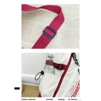 Bolsa de mensajero de color contrastante, estudiante masculino, gran capacidad, mochila deportiva de ciclismo de moda, diseño de nicho de marca de moda, bolsa de pecho, bolsa de cintura. - details 7