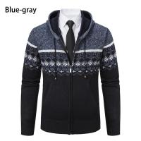 Chaqueta cálida de otoño e invierno para hombre, cárdigan de punto con capucha y chaqueta de algodón polar - details 7