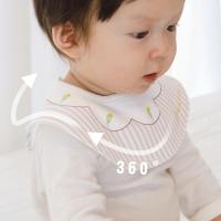 Babero impermeable para bebé, toalla de Saliva con dibujos animados, giratoria de 360 grados, 3 piezas - details 1