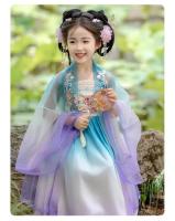 Hanfu-vestido de princesa china para niña, bordado súper inmortal, conjunto de verano de estilo Tang para primavera y otoño - details 22