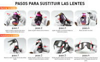 Gafas de Ciclismo Polarizadas KAPVOE con 4 Lentes Intercambiables para Mujeres y Hombres Protección UV Deportivas para Bicicleta MTB y Running Material TR90 y Lente de Plástico - details 3