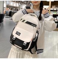 Mochila escolar de gran capacidad para niñas adolescentes, mochila grande de nailon resistente al agua para estudiantes de secundaria - details 9