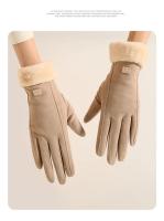 Mitones de dedo peludos y cálidos para mujer, guantes deportivos, moda bonita, otoño, invierno, nuevo - details 5
