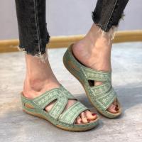 Zapatillas de tacón de cuña para mujer, zapatos informales de verano - details 7