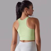 Sujetador deportivo para mujer, ropa interior, hilo sexy, informal, a rayas, sin costuras, top para gimnasio - details 38