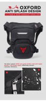MOTOCENTRIC Motocicleta Cintura Baja Bolsa de Pierna Cinturón de Muslo Cadera Bum Impermeable Moto Táctica Viaje Ajustable Monedero para Hombres Fanny Pack Bolsas - details 2