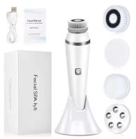 Cepillo de limpieza Facial eléctrico 4 en 1, dispositivo de limpieza Facial recargable giratorio sónico resistente al agua, limpiador de poros, herramienta de cuidado de la piel - details 3