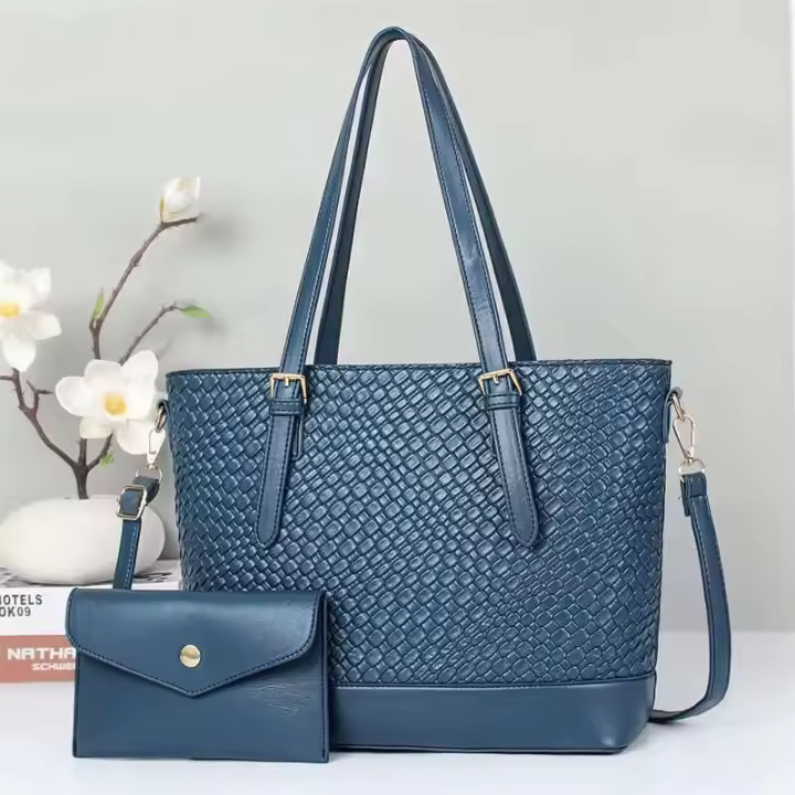 Simplificado 2024 nuevo bolso de mujer de ocio multifuncional de moda de Color sólido de dos piezas - 1
