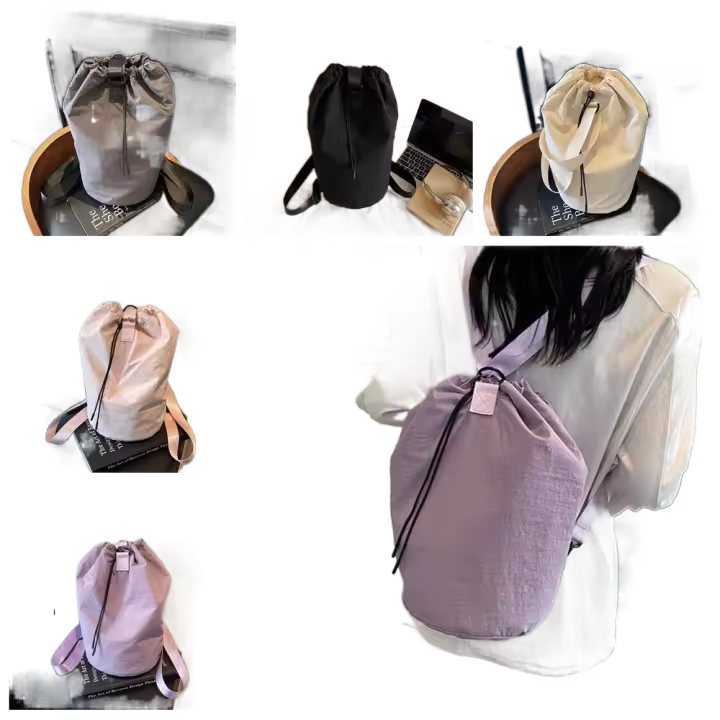Mochila de almacenamiento para raquetas deportivas de gran capacidad, bolso de hombro ligero de nailon para Fitness, bolsa de Fitness con cordón para tenis y bádminton - 1