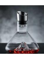 Botella de whisky y iceberg dorado de 1,5 litros, tarro de vidrio hecho a mano sin plomo, dispensador de vino espesado, accesorios de bar - details 8