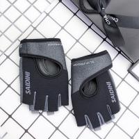1 par de guantes deportivos sin dedos para Fitness, mancuernas antideslizantes de alta elasticidad, guantes transpirables protectores transpirables - details 9