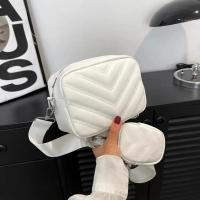 Bolso cruzado con correa ancha para el hombro, bolso de mujer de un solo hombro a la moda, costura conveniente para dar cambio y bolsa de dinero - details 7