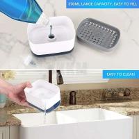 Dispensador de Vajilla 2-en-1 Bomba de Líquido, Contenedor de Jabón con Soporte de Esponja de Cocina Mejoras del Hogar Herramientas de Cocina - details 3