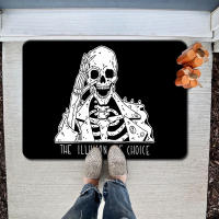 Felpudo de Halloween,alfombrillas antideslizantes de entrada, resistentes al desgaste y a la suciedad,Decoración temática de calav - details 4