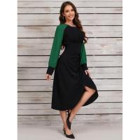 Vestidos de Primavera Otoño 2025 para Mujer Moda Coreana Cuello Redondo Empalmado Vestido de Manga Larga en Promoción - details 13