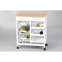 Carro de cocina completo, madera/blanco, 76 x 37 x 67 - details 7