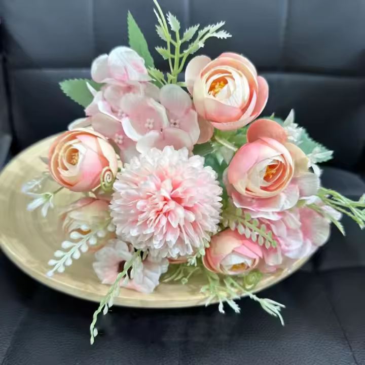 Rosas de imitación de 10 colores, suministros para festivales, flores artificiales, decoración para fiestas, bodas, decoración del hogar - 1