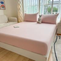 Sombrero de cama completamente envuelto, sábanas gruesas, algodón de lavado universal, juego de tres piezas, cuatro estaciones - details 3