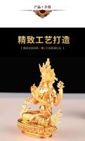 Hengjia Pins Xizang Accesorio chapado en oro Avalokitesvara de cuatro brazos 3 pulgadas - details 2