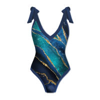 El nuevo traje de baño de una pieza es ajustado y delgado para las mujeres. - details 14
