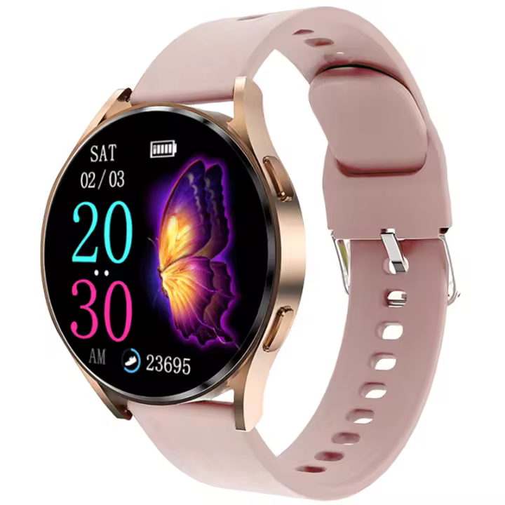 Reloj Inteligente Hombres Mujeres, Smartwatch Redondo de 1.463 "with Función de Llamadas, Personaliza La Esfera del Reloj, Más de 100 Modos Deportivos, Monitor de Frecuencia Cardíaca, compatible con Android iPhone Xiaomi Huawei - 1