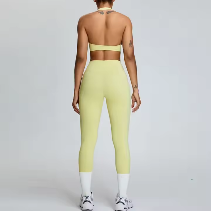 Zapatillas y ropa deportiva de secado rápido del gimnasio Fiess de la correa del color de la yoga del verano Tre - 1