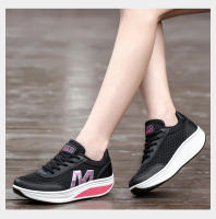Zapatos deportivos de marca para mujer, zapatos tonificantes para aumentar la altura de 5 Cm, zapatillas de deporte con cuña, zapatos mecedores transpirables, zapatos con plataforma para sacudir - details 12