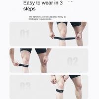 Rodilleras ajustables, almohadillas con absorción de impacto, correa de soporte para rodilla transpirable, Protector de tendón de rodilla, banda para rótula - details 4