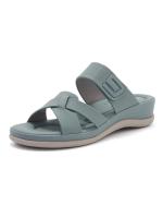 Sandalias de suela gruesa de verano 2025 para mujer, casuales y cómodas, talla grande, pantuflas sencillas y versátiles, libres para hacer ejercicio - details 29