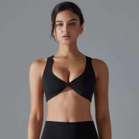 Hamidou sujetador de Yoga para mujer, chaleco de nailon de Color sólido, Sujetador deportivo transpirable, secado rápido - details 11