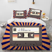 Juego de Ropa de Cama con Música Retro y Nostálgica Funda de Edredón y Funda de Almohada para Cama King Queen Tamaño - details 19