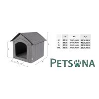 Petsona Caseta Del Perro Perrera Plegable Con Techo Desmontable Casa Del Perro Cama Cueva Del Gato Cama - details 3