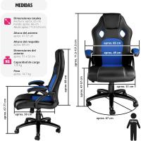 Ajuste de Altura, Silla de Escritorio de Oficina, Silla de Estudio con Acolchado Cómodo, Silla con Reposabrazos - details 2