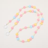 Cadena para bolso con cuentas, cadena para teléfono cruzada, estilo largo, antipérdida, correa cruzada para teléfono móvil, correas universales para el cuello para teléfono de Color caramelo - details 12
