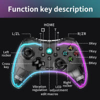 BLUEKAKA Mando inalámbrico Pro RGB para videojuegos, Compatible con Switch Lite, Switch OLED, Android, IOS, Windows, PC y móvil - details 7