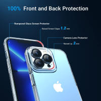 Funda para iPhone 13-15 [5 en 1] Resistente a Arañazos Protector de Pantalla de Vidrio Templado + Protector de Lente de Cámara Accesorio Electrónico Portátil - details 3