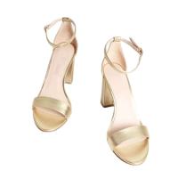 Tacones altos de mujer, sandalias con punta abierta, fiesta de boda. - details 3
