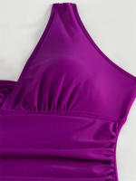 Bañador de una pieza con cuello en V para mujer, Monokini Sexy, traje de baño de playa sin espalda, novedad de verano - details 8