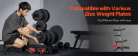 SucceBuy Soporte para platos de pesas, marco para platos de 2 pulgadas, un bonito soporte para gimnasio. - details 3