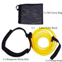 Cinturón Entrenador de Natación, Banda de Resistencia Elástica de Caucho Seguro para Adultos y Niños, 4M, Accesorios de Piscina - details 0