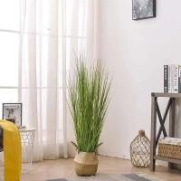 1 unidad de caña artificial, cebolla falsa grande, mechones de plantas verdes tropicales, césped de PVC, decoración de jardín y oficina de bodas - details 4