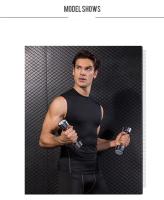 1 unidad. Chaleco para hombre, camiseta para correr, camisetas de fútbol para niños, Jersey para hombre, ropa deportiva para correr para hombre, ropa superior de compresión de secado rápido para Fitness - details 9