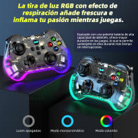 Mini PC Mando Comaptible NS SWITCH Android ios Gamepad RGB Control Joystick con disparador de efecto Hall Giroscópico - details 9
