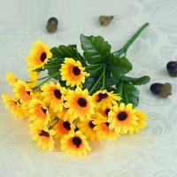 Ramos de Girasol Artificiales Búquet de Flores Falsas de 7 Cabezas 29cm de Enredaduras - details 7