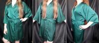 Bata de satén para mujer, lencería íntima, ropa de dormir sedosa, regalo de boda nupcial, bata de baño tipo kimono informal, camisón Sexy - details 26